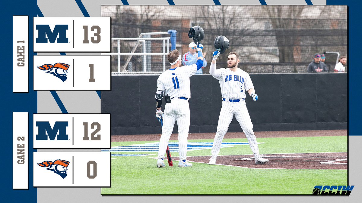 Millikin baseball sweeps doubleheader at Carroll University!!!