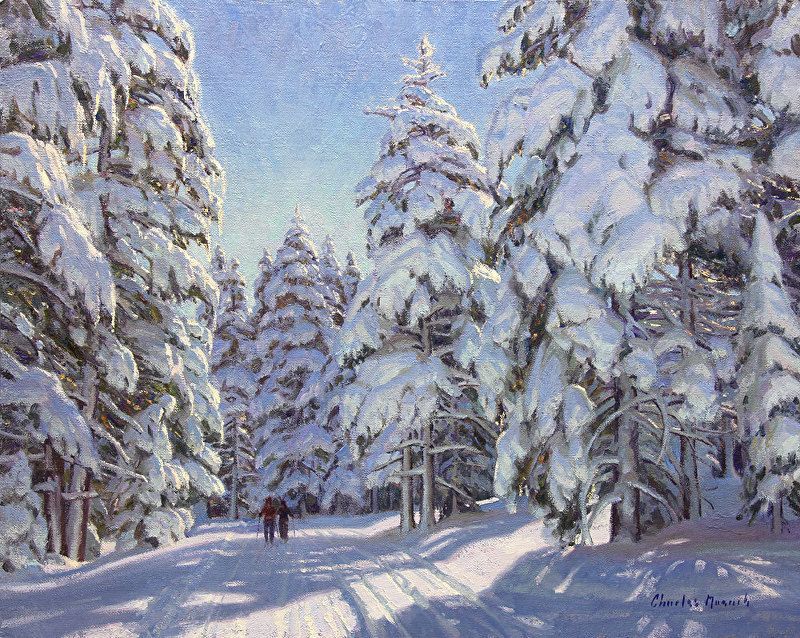 a #path to engage Winter's delight #inkMIne charles muench