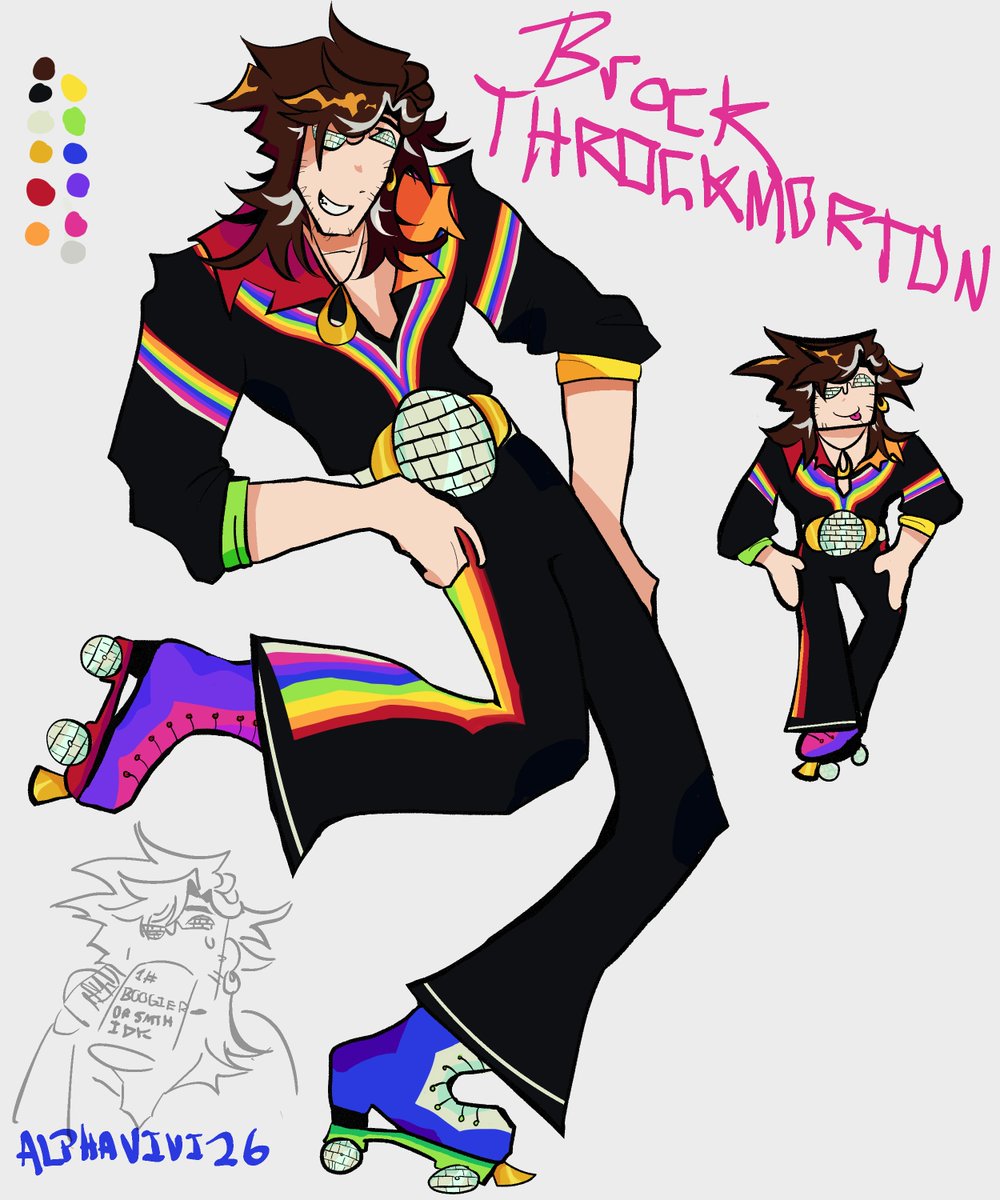 TheAxolotlSun's tweet photo. HELLOOOOOO! 
HERES Brock Throckmortons official design.

ALSO we just updated Regretevator 

thats all for now BYEBYE!! https://t.co/luA4l53pB8