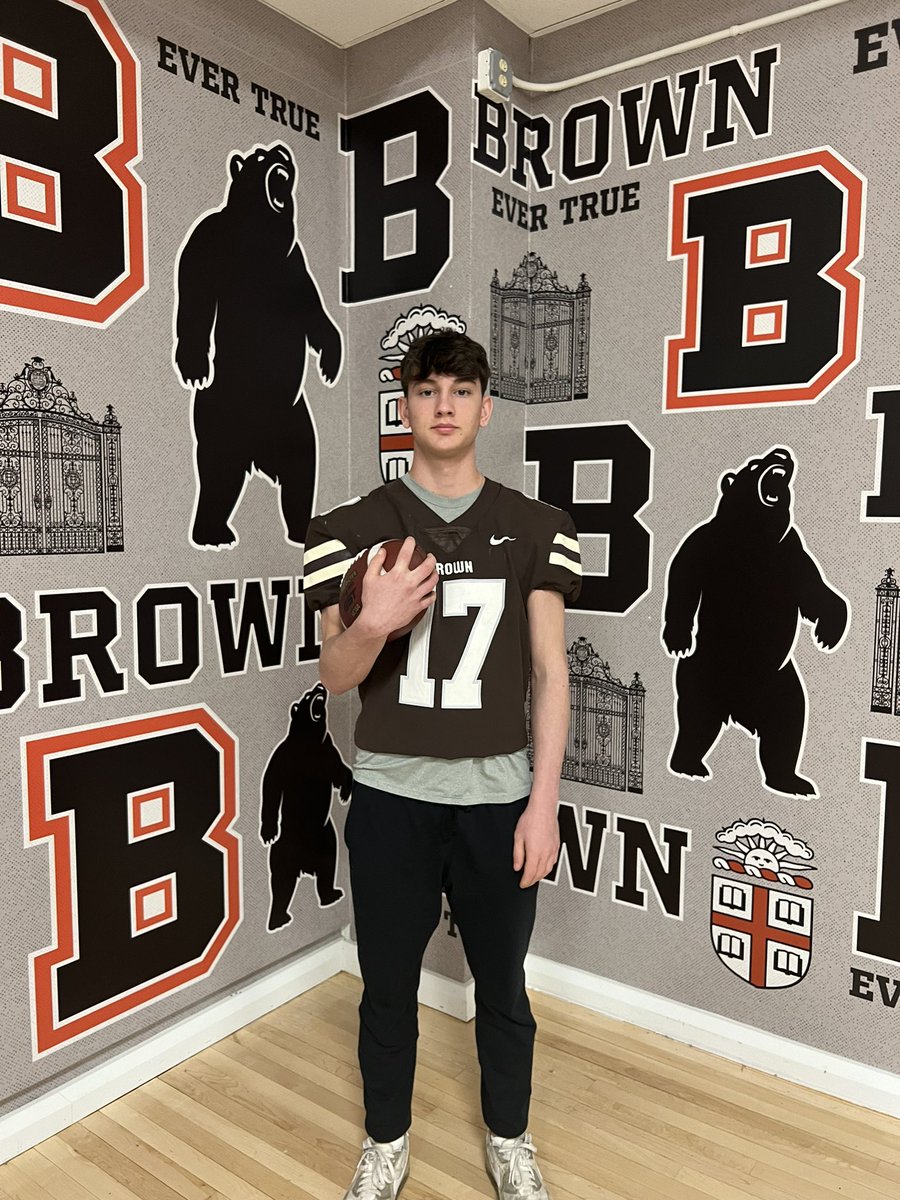 Enzo Ferrero (@enzoferrero5) on Twitter photo Had a great time <a href="/BrownU_Football/">Brown Bears Football</a> junior day! Thanks @Browncoachweave, <a href="/BrownHCPerry/">James Perry '00</a> and <a href="/Coach_Bunk/">Eric Bunker</a> for having me up! Had a great time <a href="/BrownU_Football/">Brown Bears Football</a> junior day! Thanks @Browncoachweave, <a href="/BrownHCPerry/">James Perry '00</a> and <a href="/Coach_Bunk/">Eric Bunker</a> for having me up!