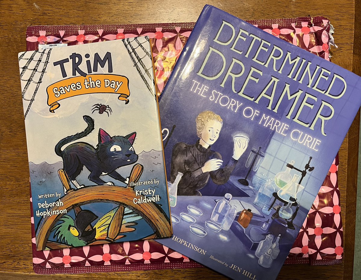 These two appeared on my doorstep today. It’s no secret, I love cats and I’m fascinated by Marie Currie. My little already showed interest in both so we will read together. @Deborahopkinson @shortdivision @PeachtreePub @jenhillustrator @HarperChildrens #BookPosse
