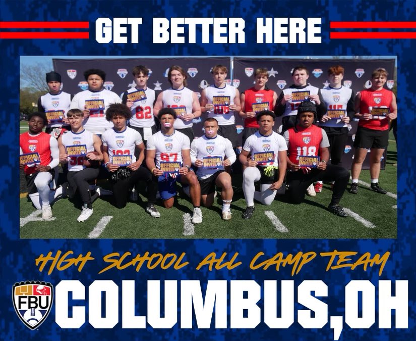 BEST OF THE BEST 👏 Congratulations to these High School student-athletes at FBU Columbus on being named to the All-Camp Team 🎟️🥊 2️⃣ #FBU Top Gun See you in Paradise 🌴🏈 #PathToNaples #ParadiseCoast #FBU #GetBetterHere