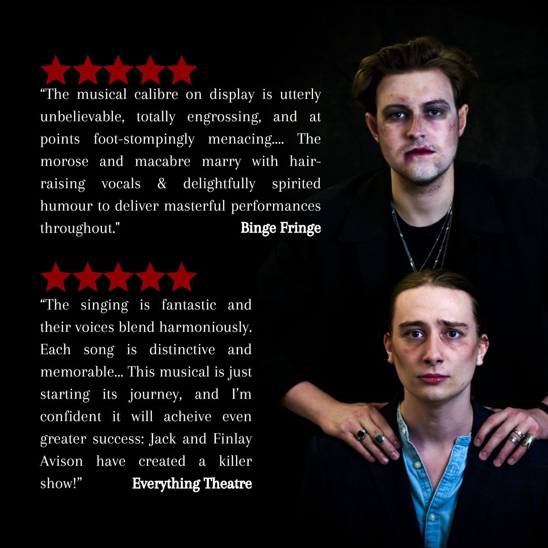 GFDmusical's tweet photo. Darkly comic, gleefully macabre and now Offie award-winning, Godfather Death is not to be missed! Don’t believe us? Check out what critics have been saying about the show!

Our tour kicks off on Thurs 25th in St Andrews before Glasgow + Kirkcaldy.
Tickets: https://t.co/kRvwauUbHt https://t.co/U9c9khwK18