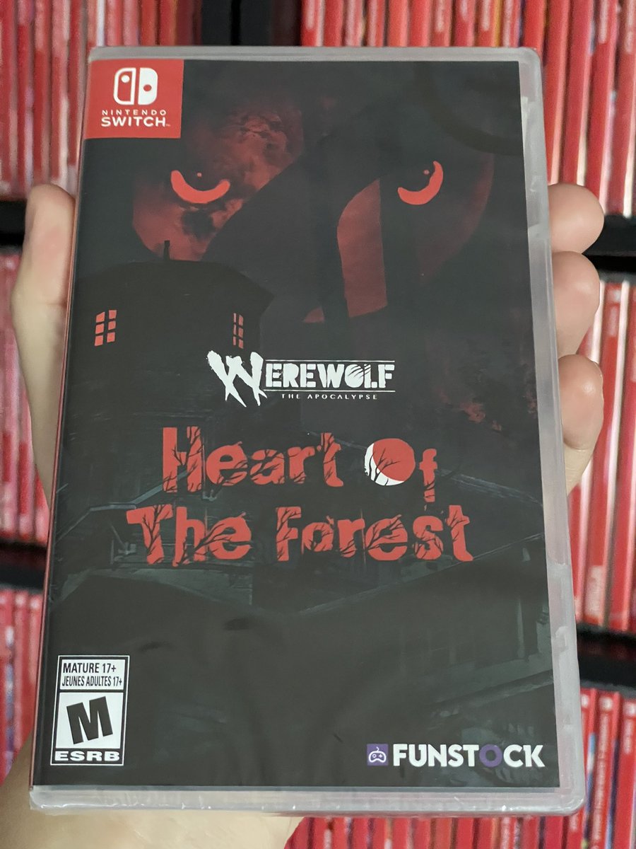 Switch arrival 1162, Werewolf: The Apocalypse - Heart of the Forest. At first I thought this was a side scroller, but apparently it’s a visual novel. Not sure what the plot is about other than having werewolves in it, but could be an interesting experience anyways. #SwitchCorps