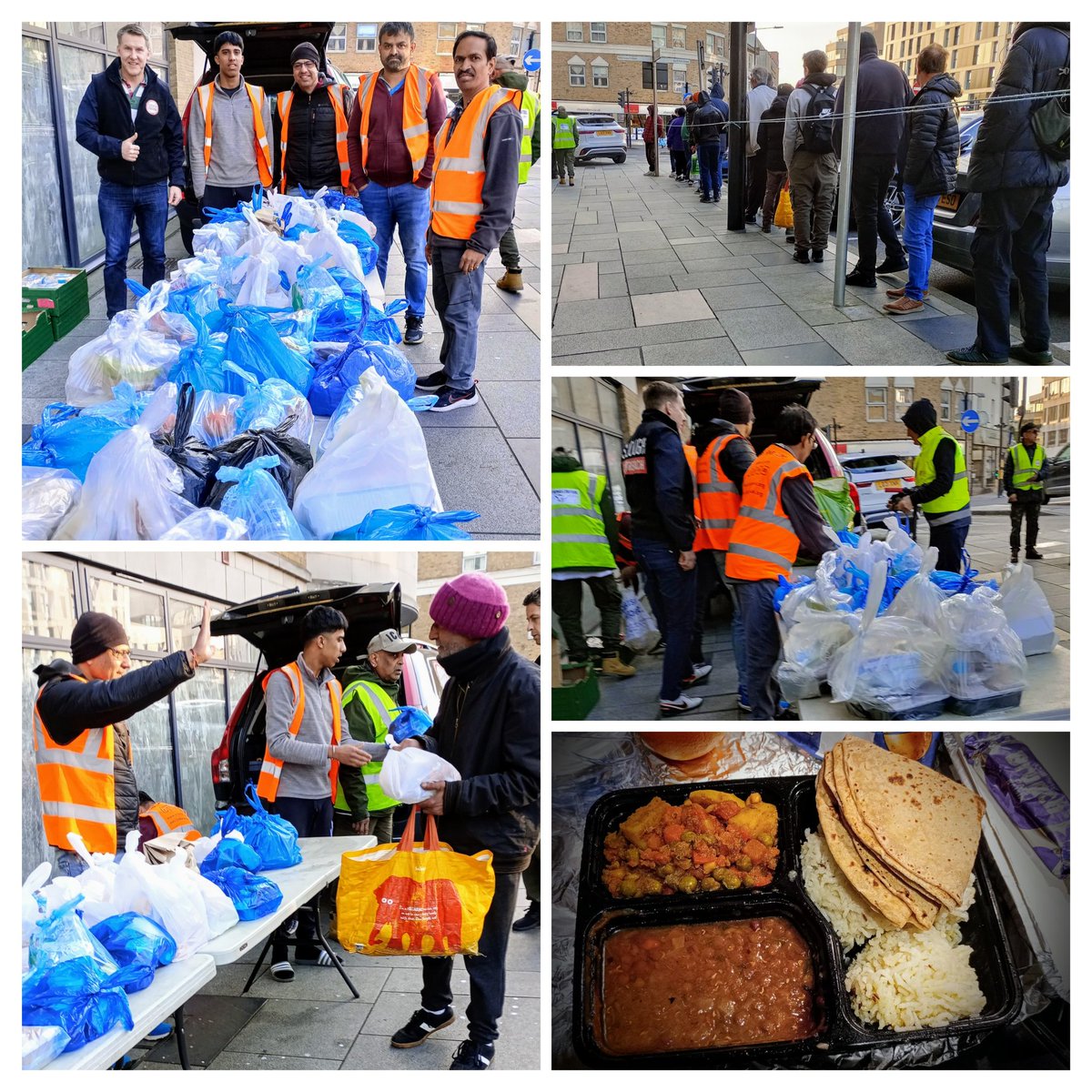 #SaturdayOutreach with our amazing team & @SaiSevaUK providing hot meals & essentials to those in need in #Slough. Looking for volunteers & donations to support our ongoing initiative! #WeAreSloughOutreach #WeHelpTheHoneless #WeServeTheCommunuty #HelpServeShare