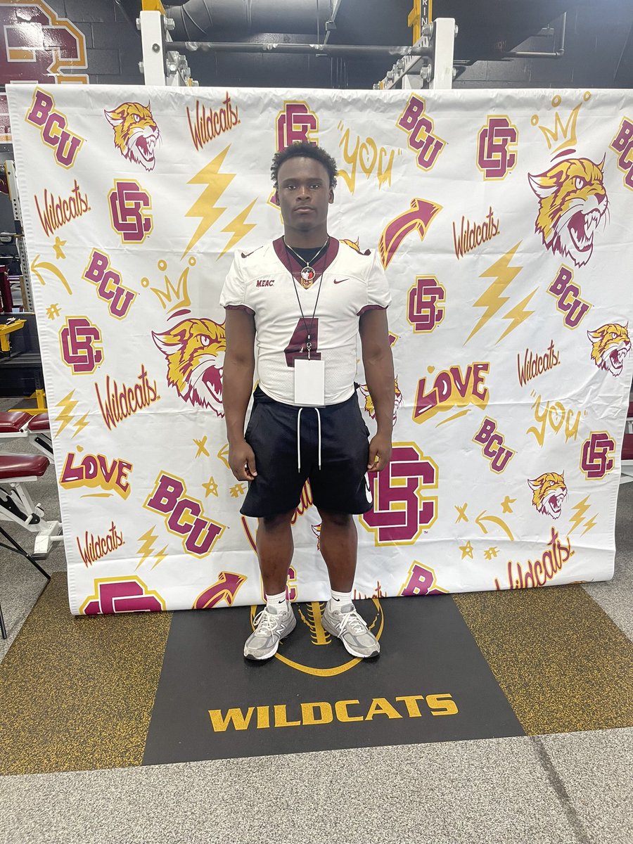 Had a great time at <a href="/BCUGridiron/">🏈 Bethune-Cookman Football</a> Learned a lot from <a href="/COACH_WIMBO/">Coach Wimbo</a> <a href="/COACHJDESSEIN/">Coach Jean</a> 
<a href="/CoachWoodie/">Raymond Woodie Jr.</a> <a href="/CoachDJ_WRA/">DJ McCarthy</a> <a href="/ChrisBoyleDBNJ/">Chris Boyle</a> 
<a href="/CoachSquatty/">Coach Bell</a> <a href="/ChadSimmons_/">ChadSimmons</a>
<a href="/TheMainlandHSFB/">Mainland High School Football</a>
#PreyTogether
#HailWildCats