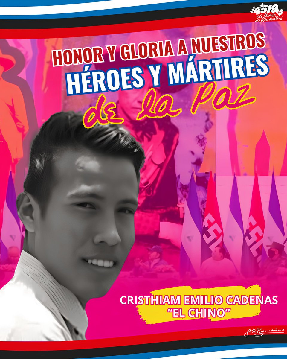 Conmemoración a nuestro Héroe de la Paz Cristhiam Emilio  Cadenas, 20 de abril 2024
#SomosVictoriasVerdaderas