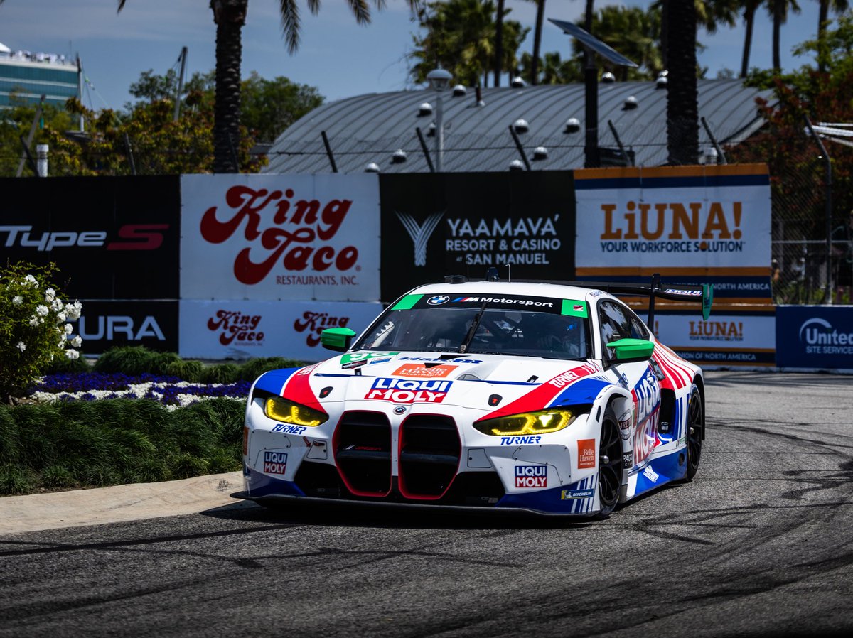 🏁🏁 P2 for the No. 96 @LiquiMolyUSA BMW M4 GT3 at Long Beach