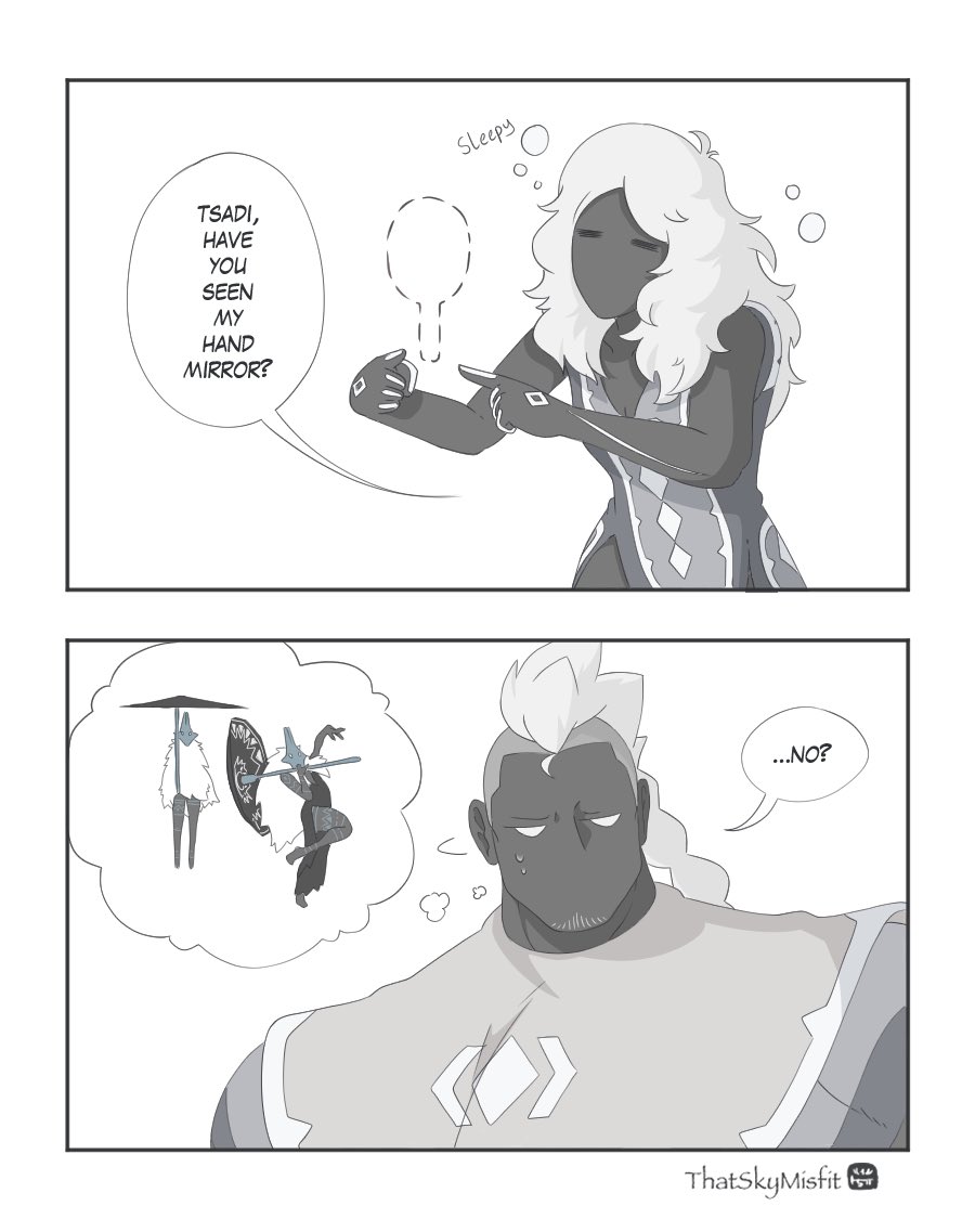 thatskymisfit's tweet photo. Tsadi’s seeing things…

Why does that bed hair look so familiar…? https://t.co/9L5G6H7weY