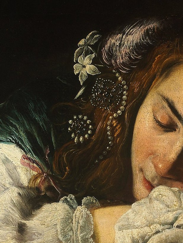 Domenico Fetti - Sleeping Girl (1620-1622)