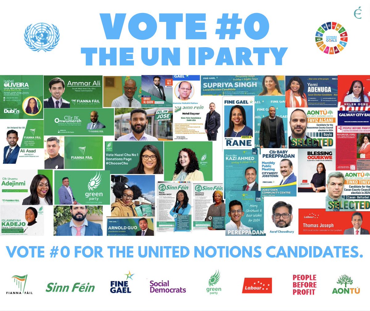 eirenews_ie's tweet photo. @greenparty_ie @EamonRyan The UNiparty, Green flavour. #GPRally24 https://t.co/2sE4uLbAnc