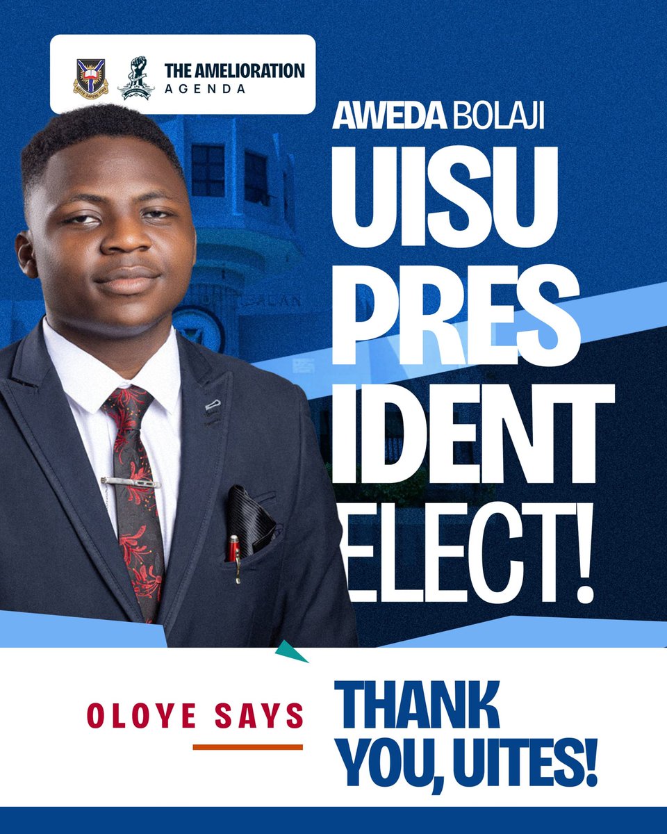 Greatest UITEs!

Thank you for bringing the Amelioration agenda to reality. 

Thank you for playing a huge role in our success story.

Moving on, let's set aside our differences and focus on the journey ahead. For only together can the union stand.