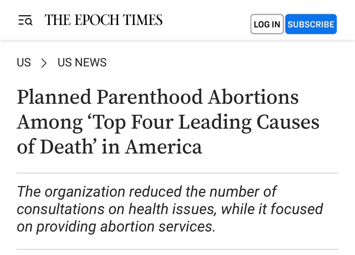 “Abortions conducted by Planned Parenthood are a leading cause of death in the United States, with the organization recommending the procedure to pregnant clients 97 percent of the time. Planned Parenthood, the country’s largest abortion provider, released its 2022–2023 annual