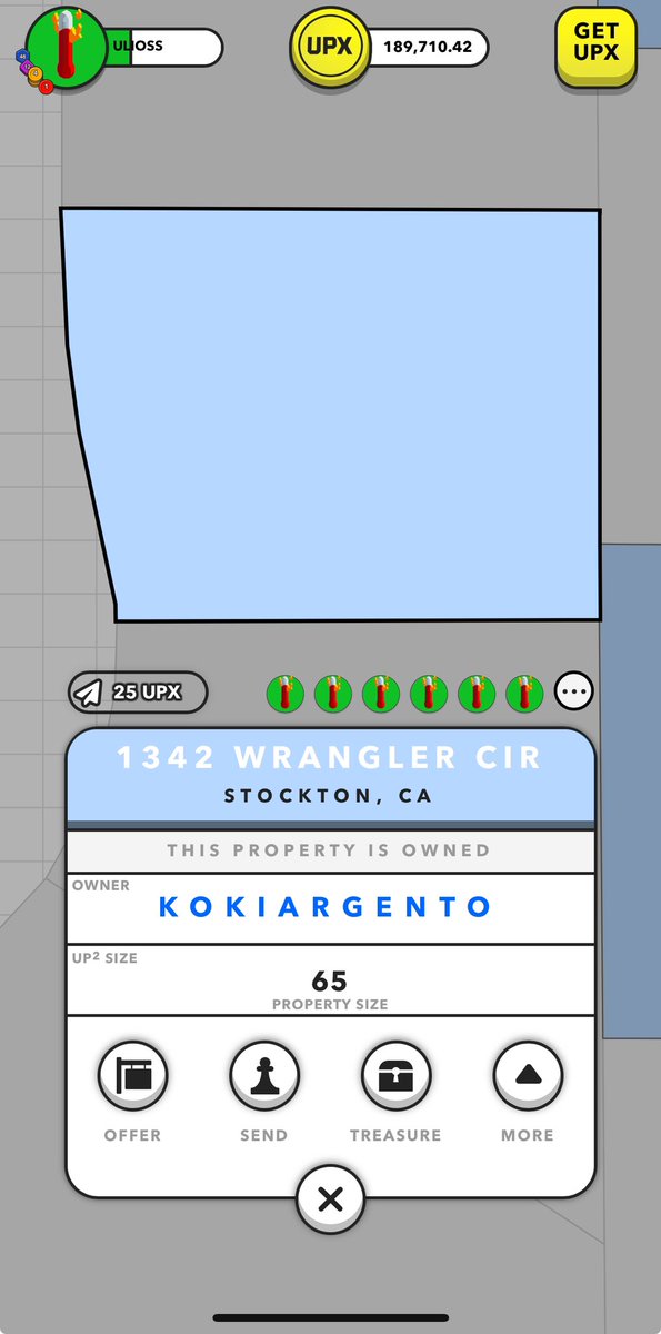 Hello <a href="/UplandMe/">Upland</a> fam, if you are in the west coast please consider visiting this new player. Sends are hard to find in Stockton. Let’s get him that #SPARKLET bonus! Thank you

Hola Familia, si están en la costa oeste, pasen a visitar a este nuevo jugador. Ya casi llega a Uplander.