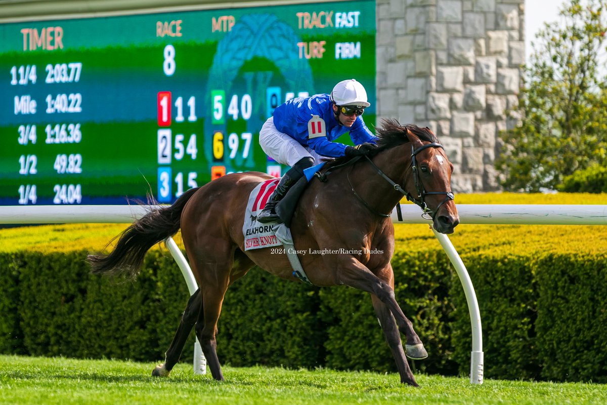 casey_laughter's tweet photo. #SilverKnott and #FlavienPrat win the G2 @VisitLEX Elkhorn at @keenelandracing for trainer #CharlesAppleby and owner @godolphin.
@racing_dudes https://t.co/1JPDfeC6Uk