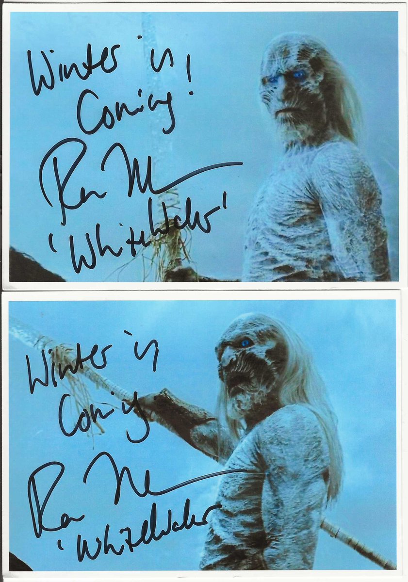 d271265's tweet photo. ROSS MULLEN AS A WHITEWALKER IN GAME OF THRONES RECEIVED 15/4/2024 https://t.co/LB5dcoabV6