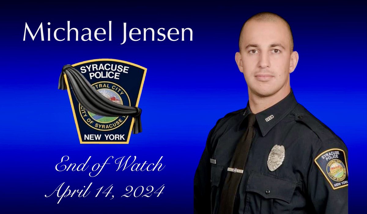 Today we said goodbye to Officer Michael Jensen. I am heartbroken for his family & fellow officers. I am heartened by the outpouring of support near & far. And I am more grateful than ever for those who put their lives on the line everyday for us. God bless & protect them all. 💙