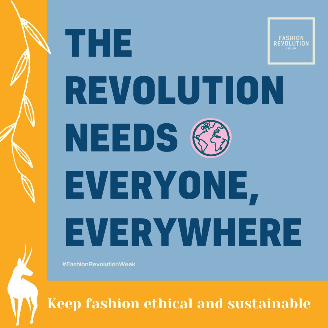 A lot of people making little changes equals a big difference. Keep yourself accountable too! Tailor and repair your clothes next time you want to buy something new! (Visit @fash_rev for more info) #fashionrevolutionweek #fashionrevolution #sustainablefashion