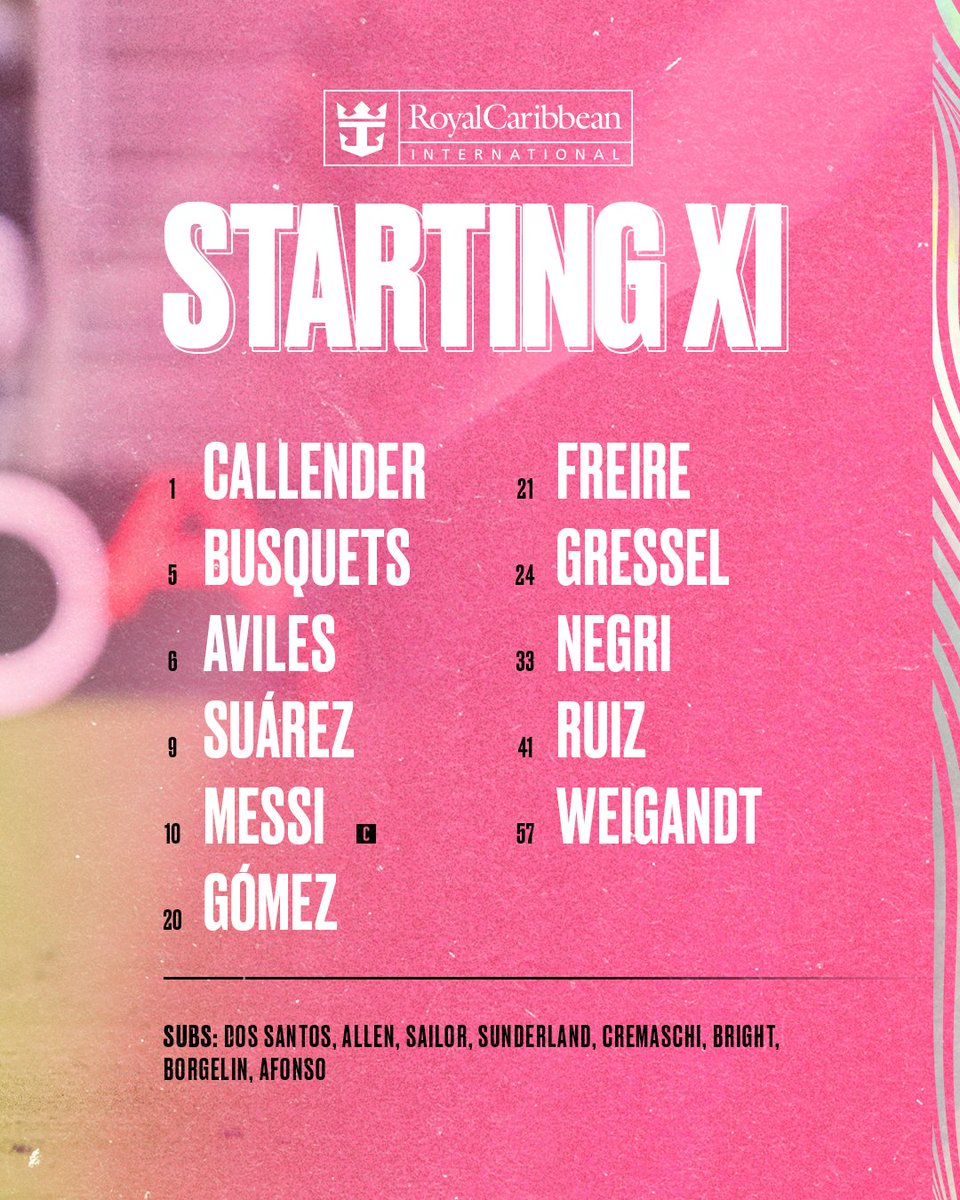 InterMiamiCF's tweet photo. Our squad for tonight 🤝

#MIAvNSH |  7:30 PM ET | 📺  #MLSSeasonPass on @AppleTV: https://t.co/waymd8oR5z https://t.co/BMOFvGSHwK