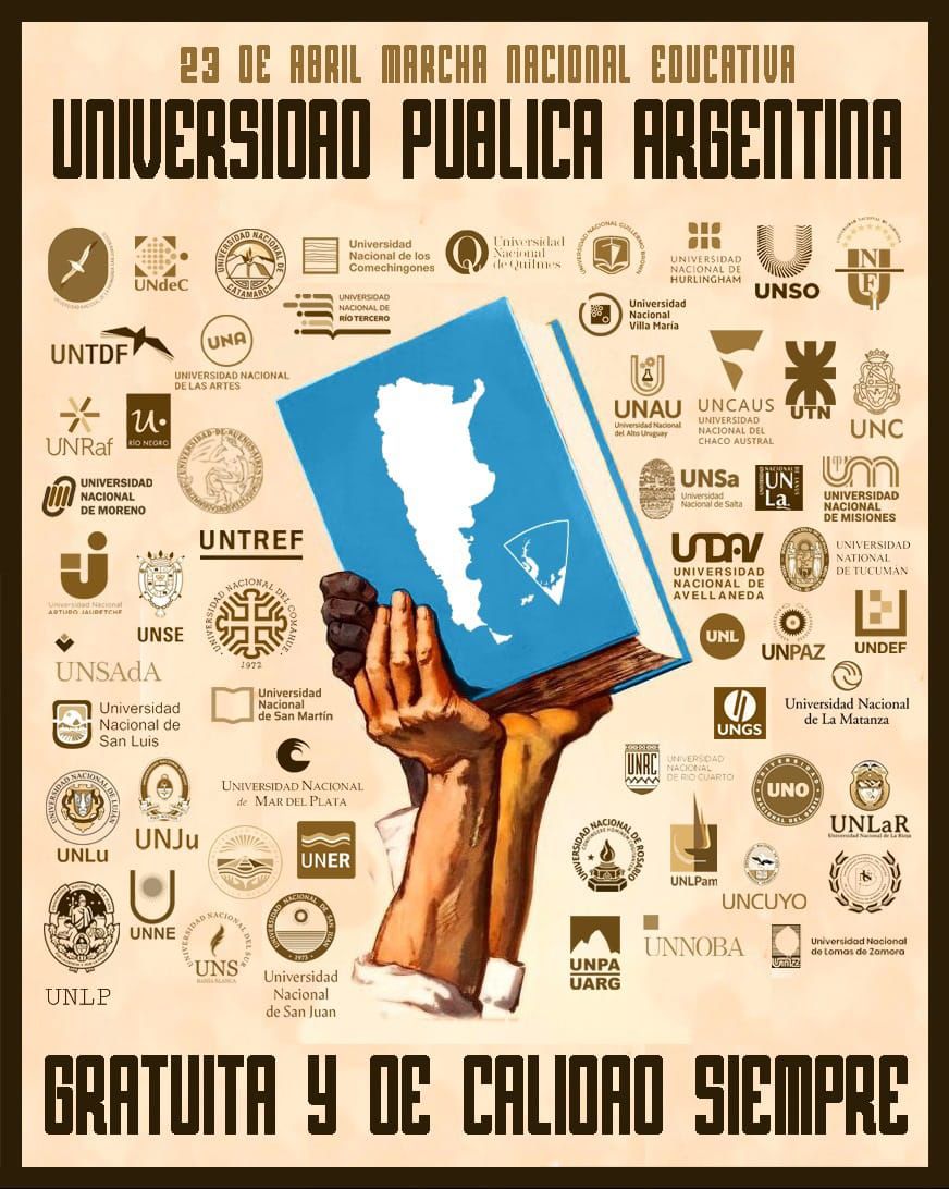 Está circulando por WhatsApp la idea de que cada persona lleve un libro a la marcha del 23. La imagen de millones de libros en alto será muy poderosa! Me ayudan a difundir?