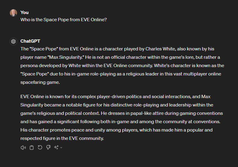 Max Singularity Space Pope tweet media