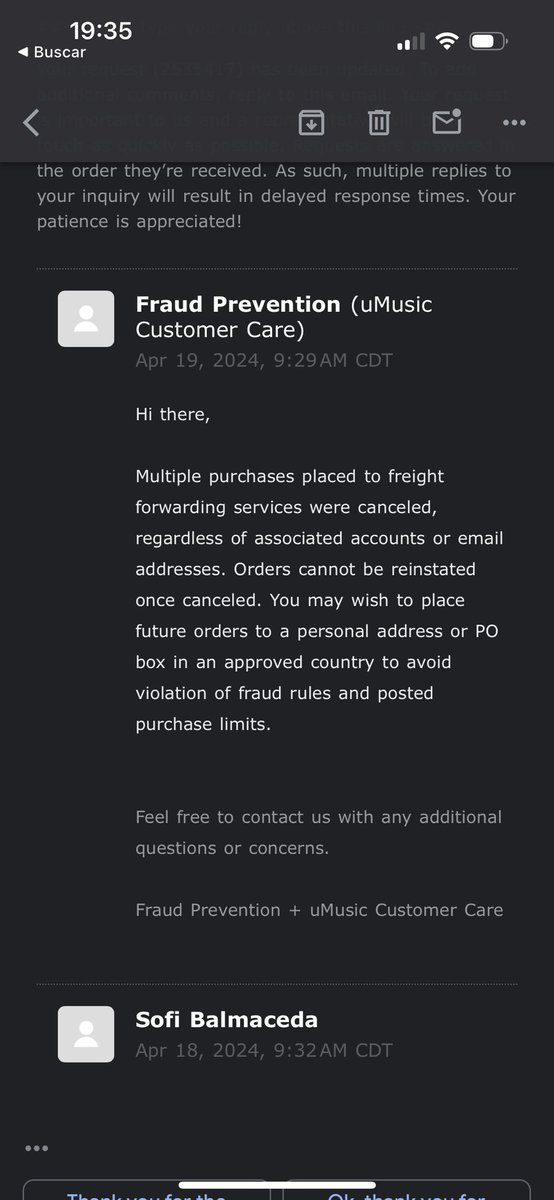 sstringoflights's tweet photo. @TayMerchProbs @UMG thank you! That would be very helpful. They keep sending the same copy and paste email. I feel like they dont even care 😰 https://t.co/Bfw5OMWsdS
