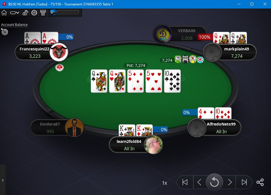 Hand I just had on PokerStars. All-in pre flop