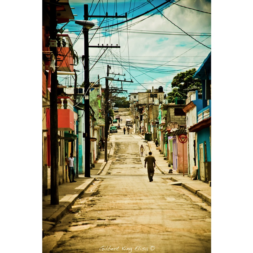 Up The Hill At The Old Road
~Havana, Cuba             #bnwphotography #people #lahabana #colorphotos #streetphotography #art #travelphotography #photography #photooftheday #summer #monochrome #streetphotographer #colorphotography #photograph #travel #colourphoto #photographer