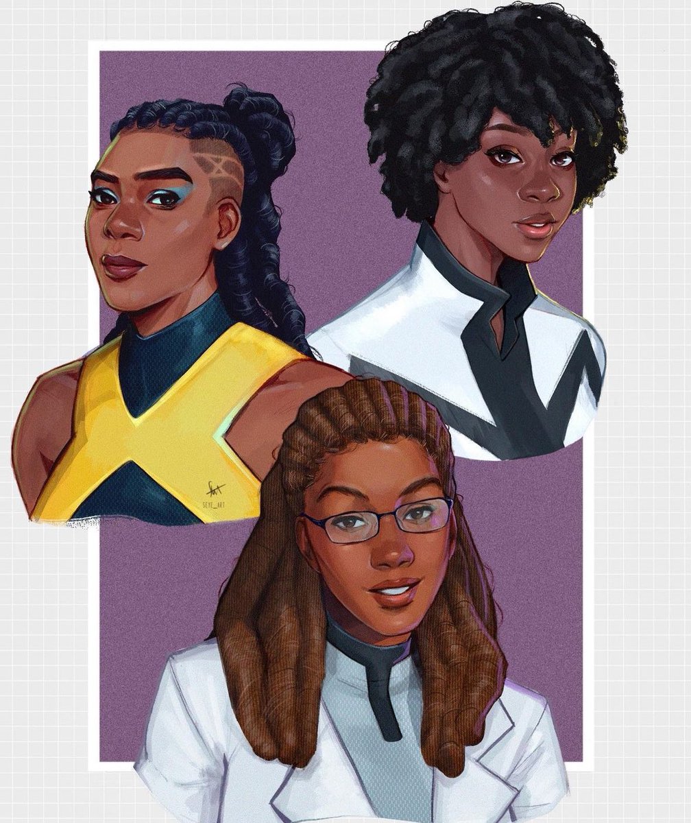 Marvel women Frenzy, Oya and Dr. Cecilia Reyes! Art by @seye_art