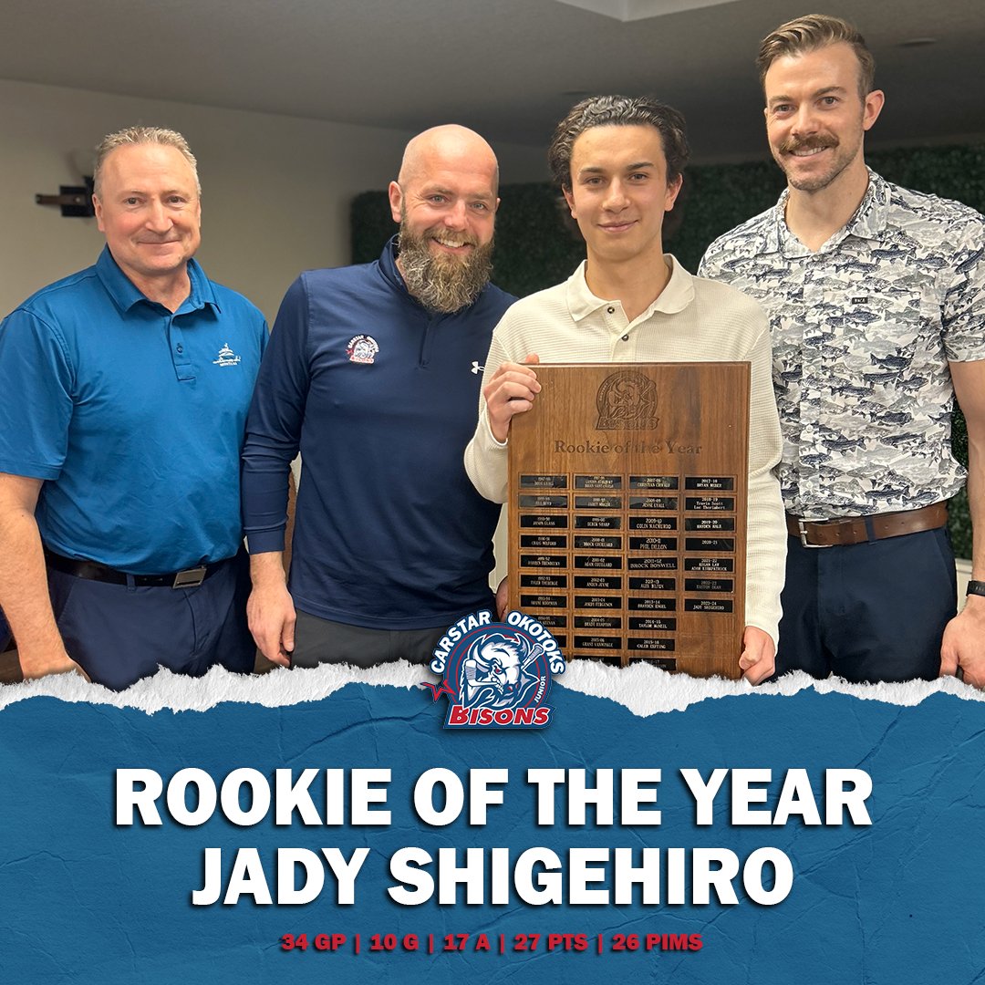 Congratulations to Jady Shigehiro on receiving the Rookie Of The Year Award for the 2023-24 season!
