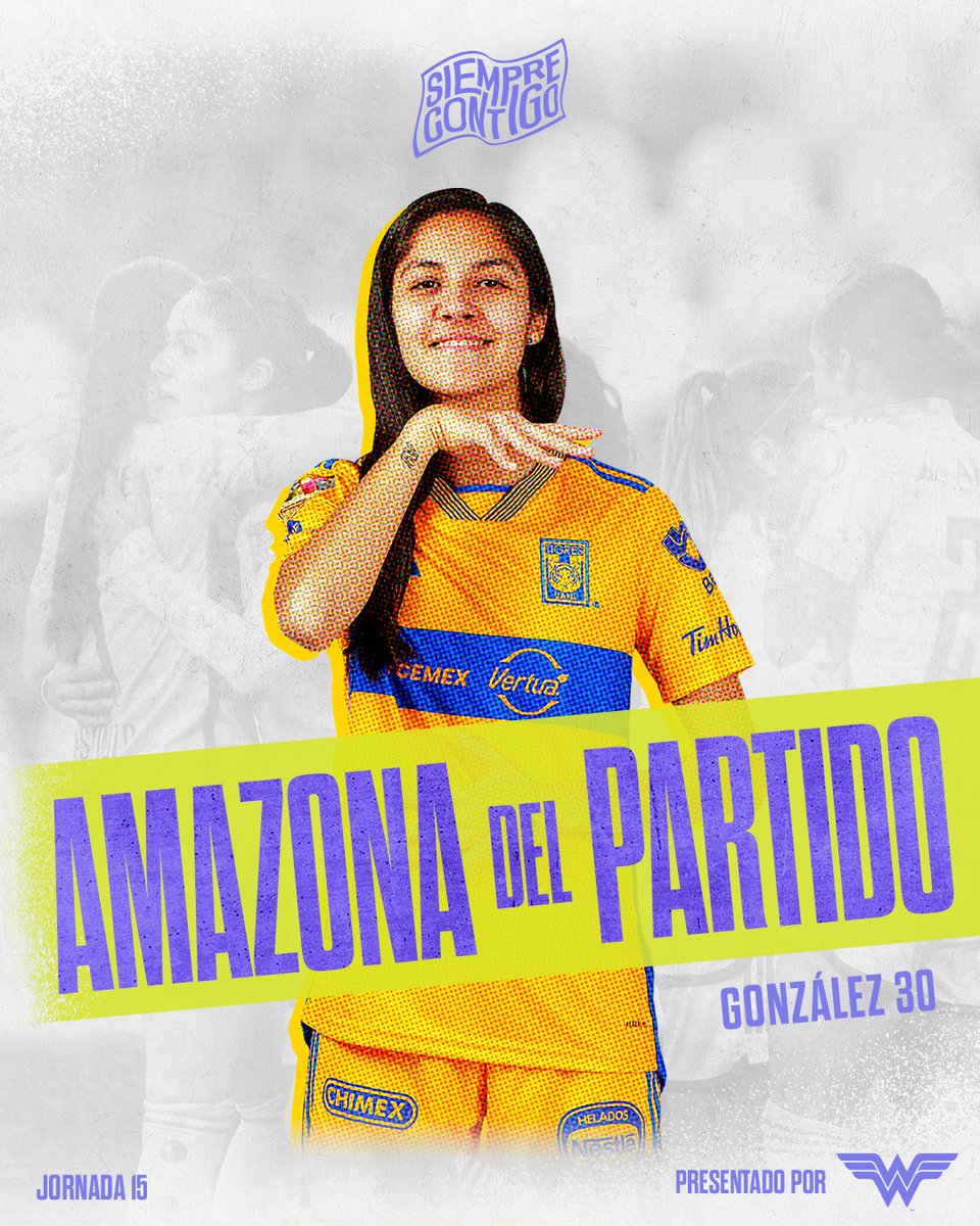 👀✨ Porque ustedes la eligieron, la Amazona del Partido es… 𝐀𝐋𝐈𝐆𝐎𝐋 ⚽ Por su garra, pasión y entrega 👊🏼