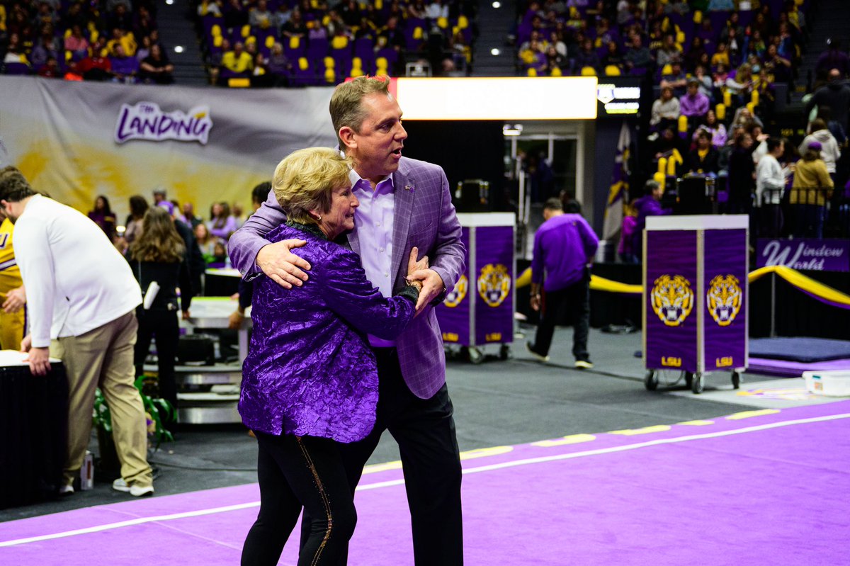 Jay Clark on DD Breaux: “She gave me an opportunity to join her when I needed one. The facility we have and the 43 years she put in, the battles that she fought … I felt it was important that when this program won its first national title that it be hers as well.”