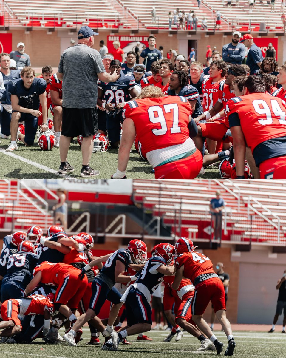 Great to see everyone back at Greater Zion, catch us back here in the fall🏈 #utahtechblazers | #uacfootball