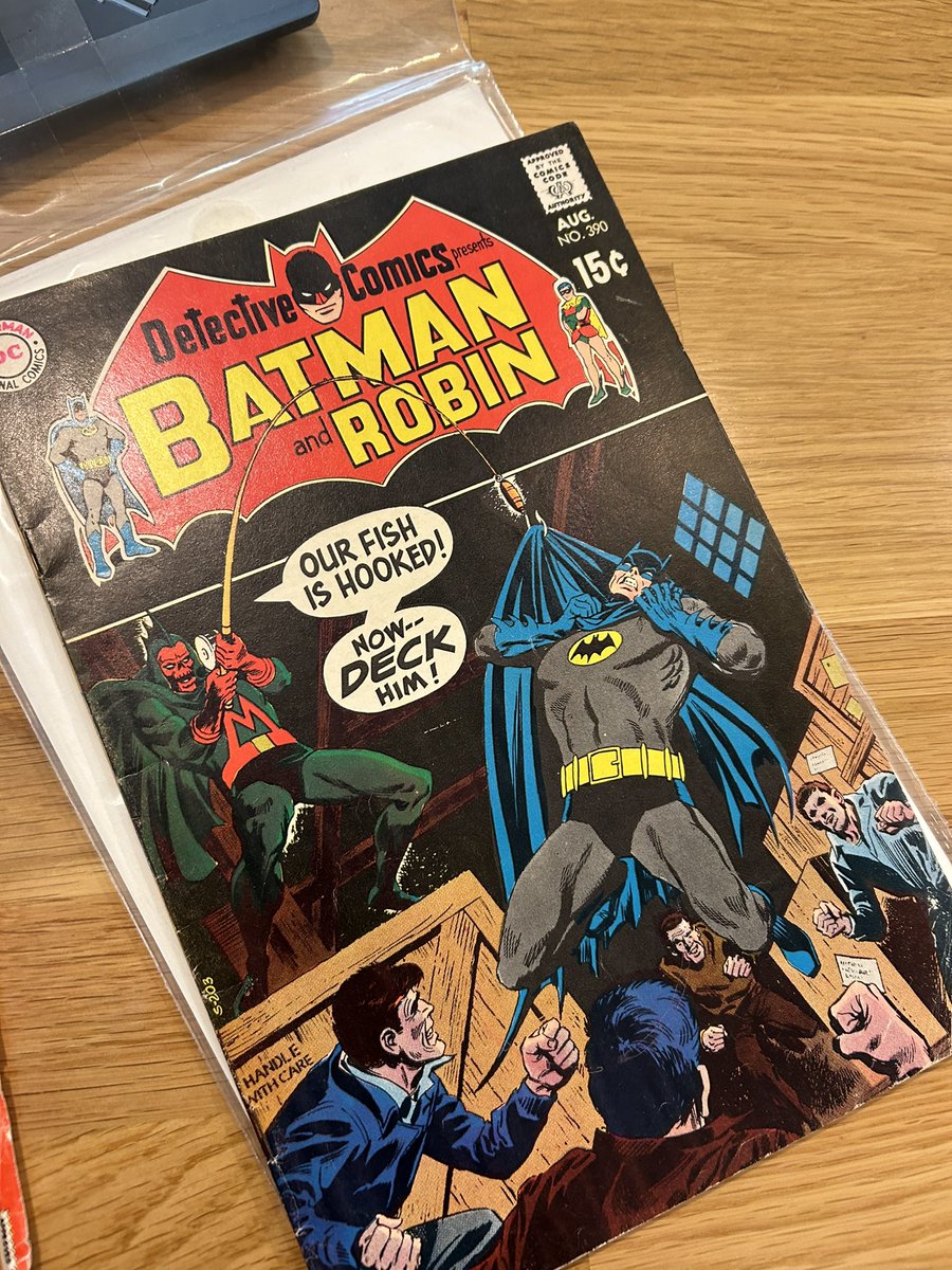 Feeling nostalgic today, so I’m enjoying the first comic book I fell in love with. My dad found it in a bus station and brought it home. Not the most amazing story ever, but it still means the world to me. #readmorecomics #Batman