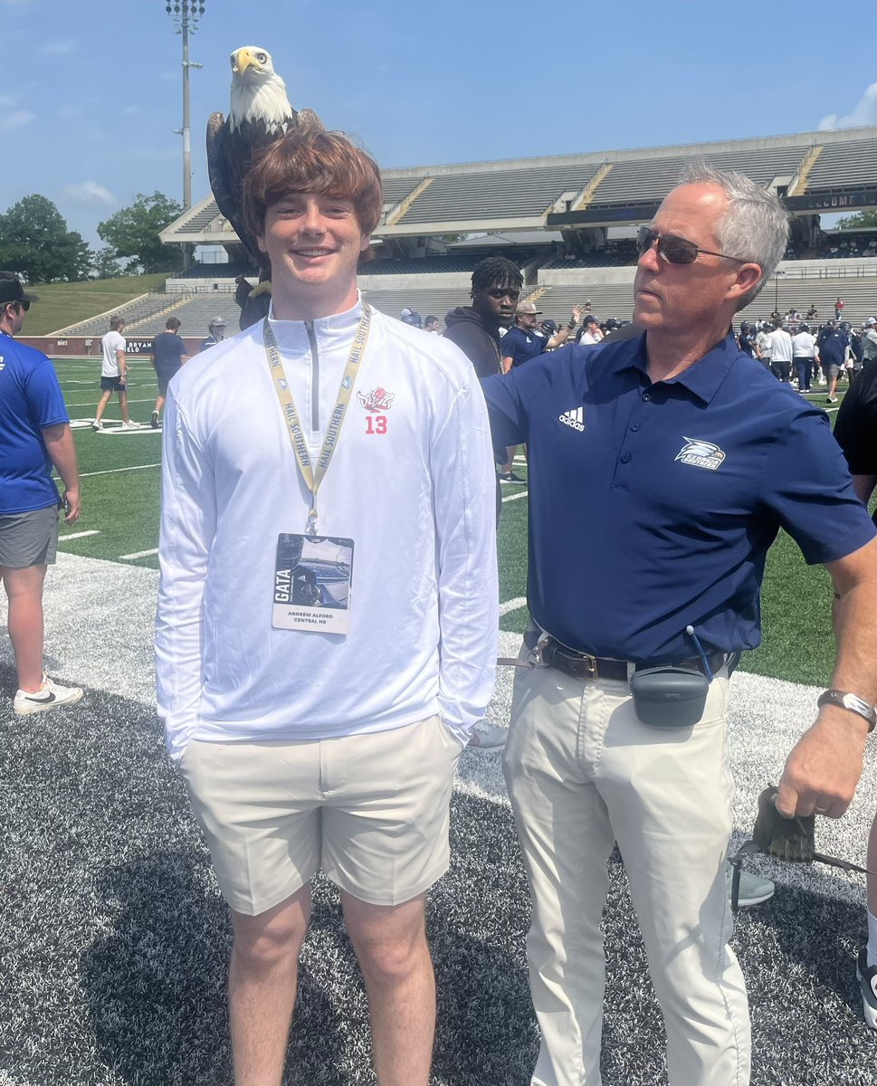 Had a great time at @GSAthletics_FB for their spring game! @CoachSchor @GSCoachHelton @CoachRyanAplin