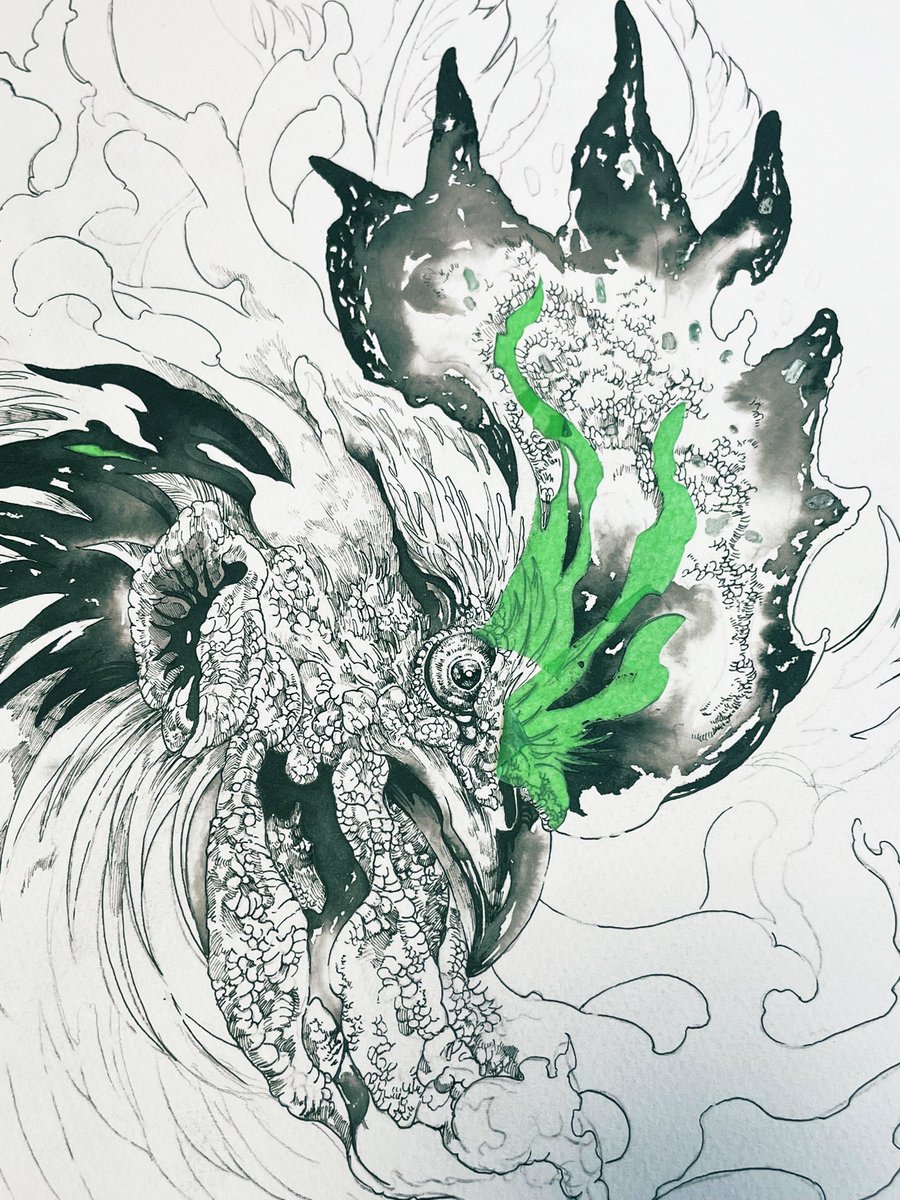 過去イチくらいいい顔で描けてる 
