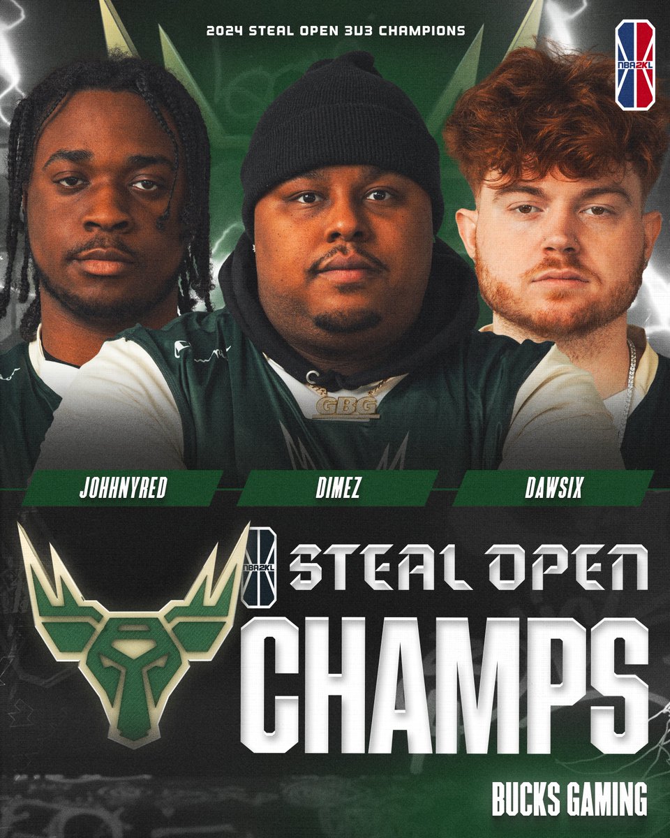 .@BucksGG HAVE WON THE 2024 NBA 2KL STEAL OPEN! 🏆