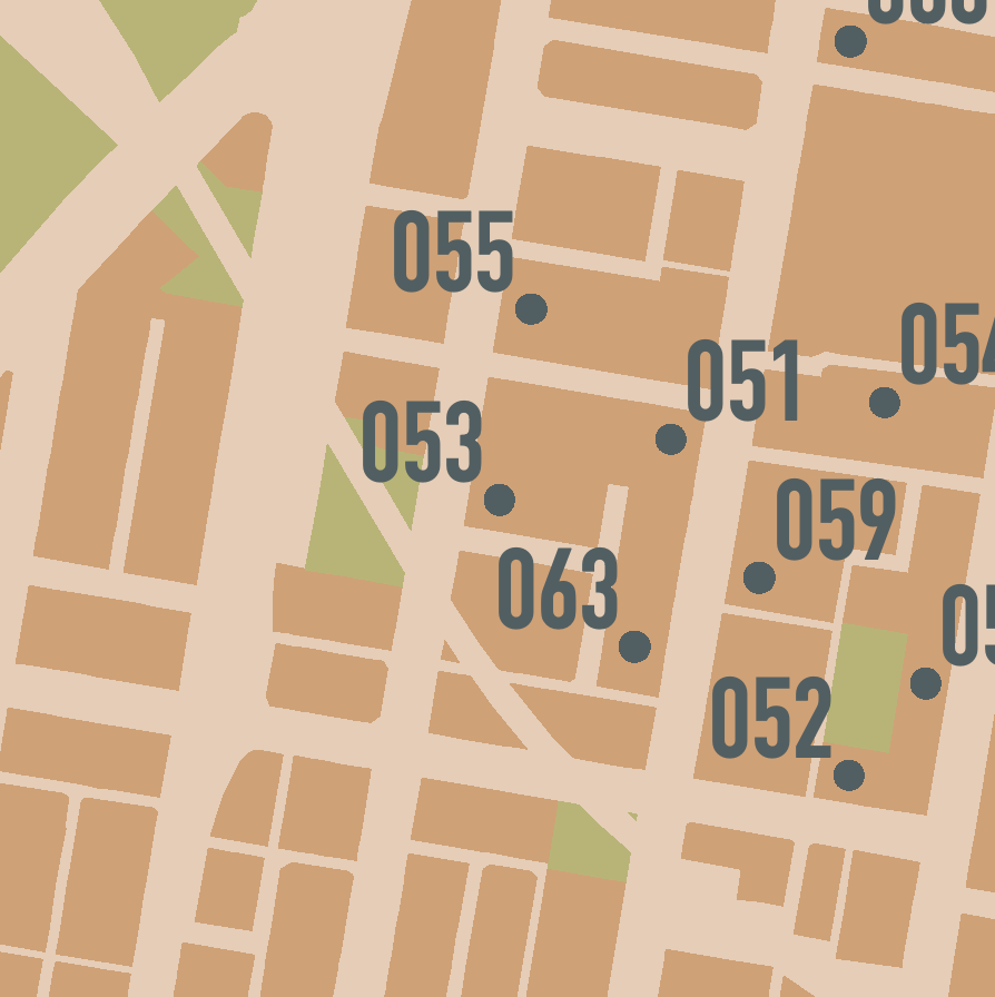 #053 of 105 Bourke Street Townhouses. Designed by Michael Dysart for the NSW Housing Commission, 1977. Bourke Street, Harmer Street and Charles Street, Woolloomooloo.