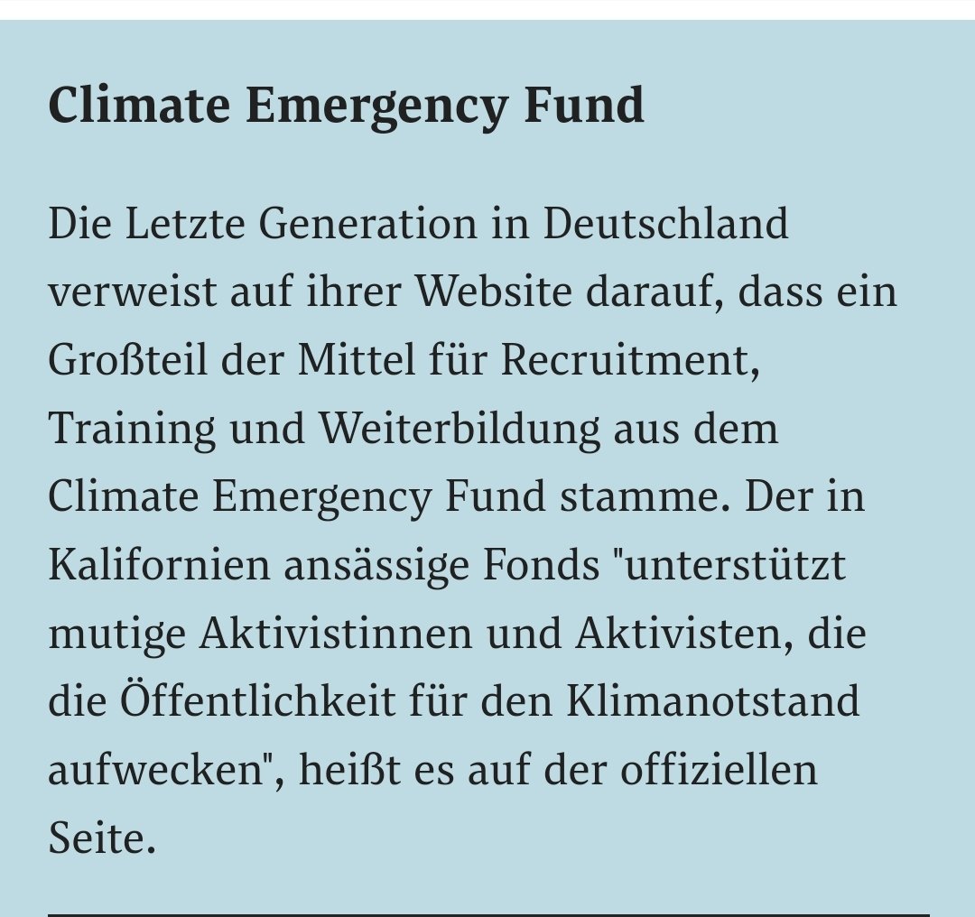 Jelonek z Krysztopą błaznują, ale o tym, że 'ostatnia generacja' #letztegeneration jest finansowana w dużej mierze z pieniędzy pochodzących z USA ....cisza.
Głòwne skrzypce gra @ClimatEmergency i dziedziczka fortuny magnatòw naftowych Aileen Getty.
praxistipps.focus.de/wer-finanziert…