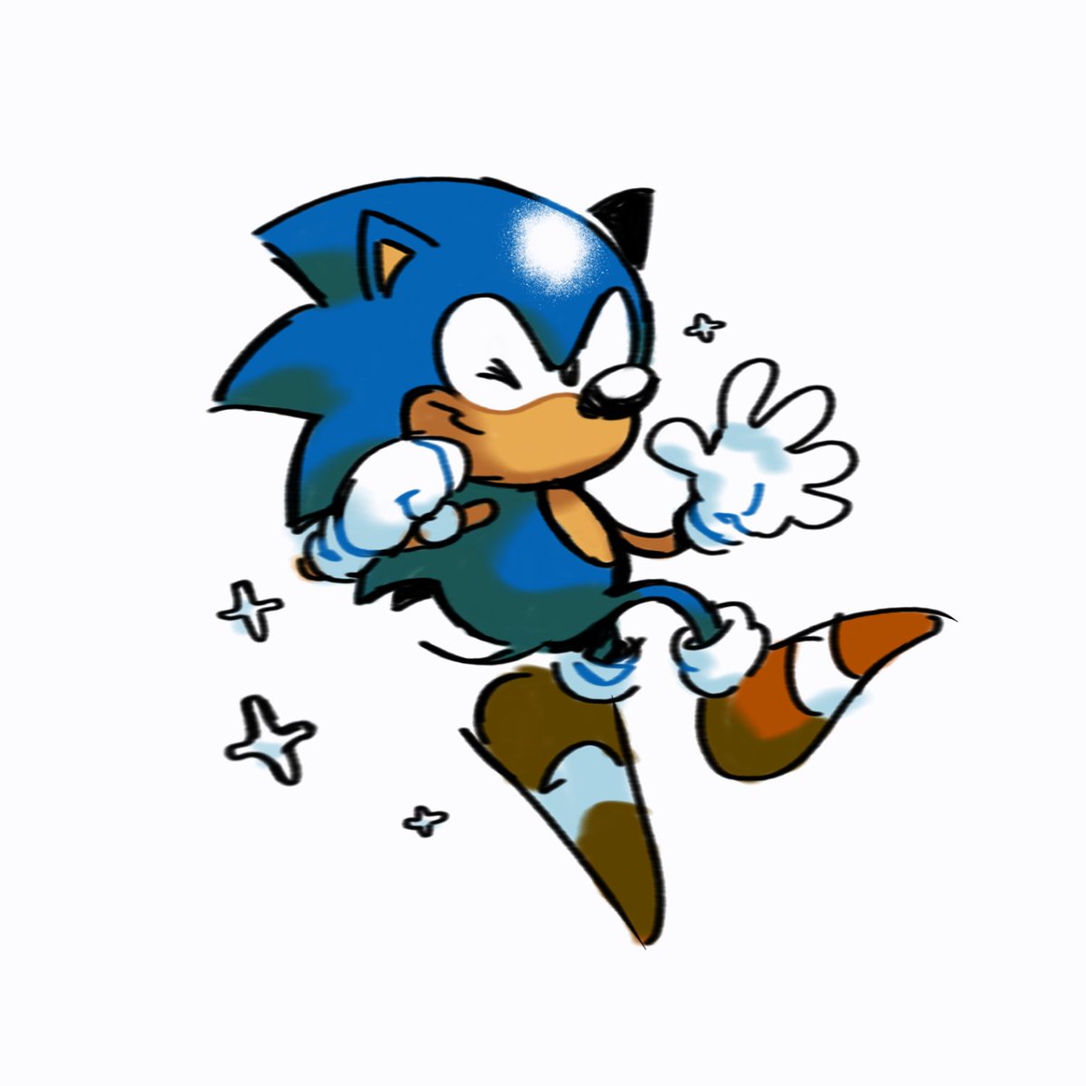 sonic the hedgehog solo smile simple background white background 1boy gloves animal ears  illustration images