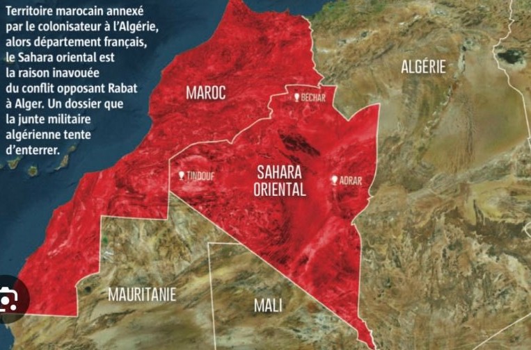 @radioalgerie_ar الخريطة القادمة للمخزن 🇲🇦 ستكون على هذا الشكل ومن قلب العاصمة الجزائرية تذكروا هذا جيدا👌