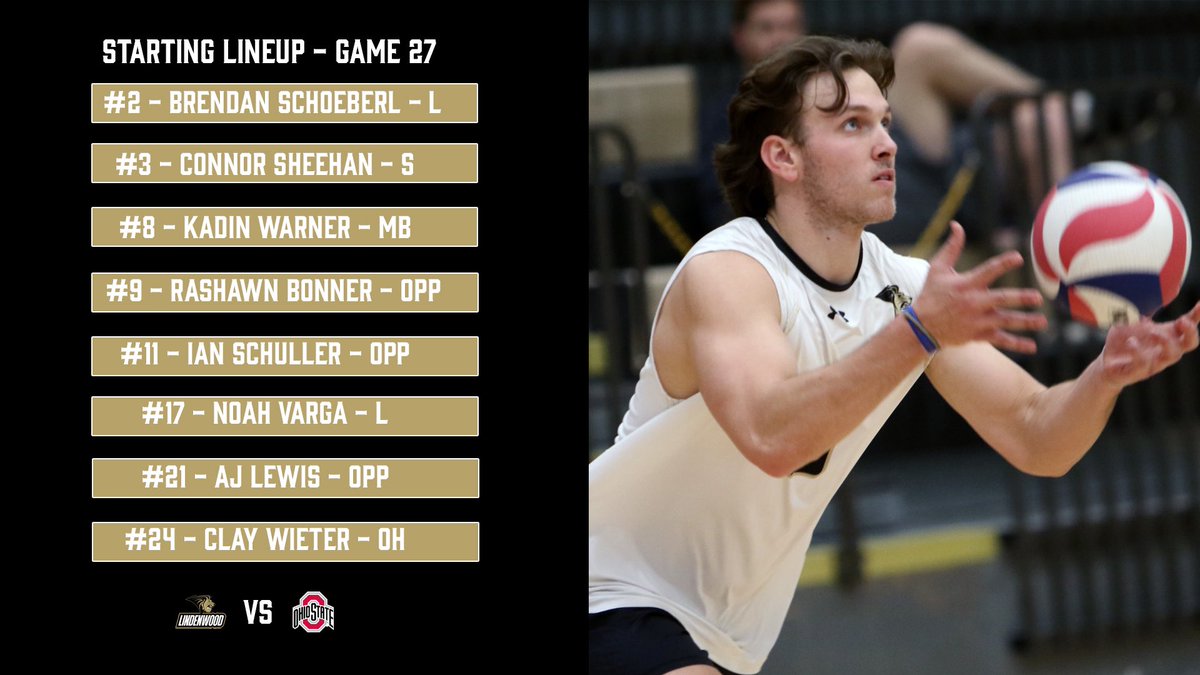Minutes away from set 1 of the @MIVAVolleyball championship 🏆 Tonight’s starters: