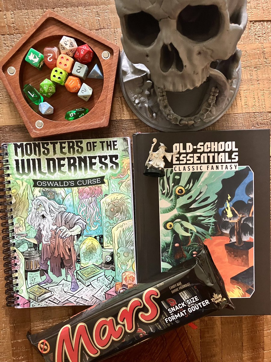 Heading out for game night, looking forward to rolling some dice with friends!
Packing the essentials!
#oldschoolessentials #TTRPGs #RPG #gamingwithfriends #ose #originalgrognard
