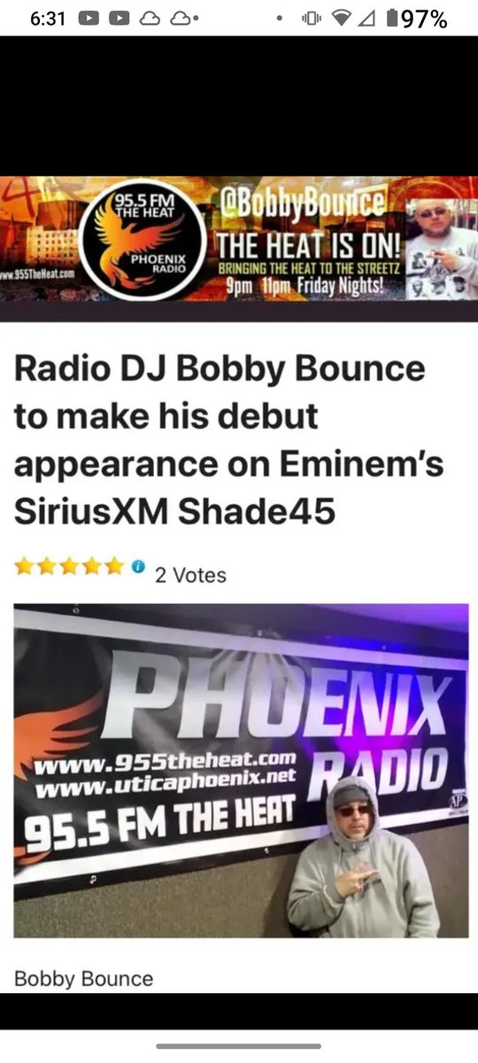 #Congrats @BobbyBounce  @UpstateVibeEnt_ @Shade45 @SIRIUSXM #RespectTheDj #LetsGo #Utica #Upstate #NewYork 315🗽 BobbyBounce.wordpress.com 📡📡🚀🚀💯💯🙏🏼🙏🏼