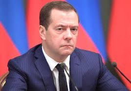 RUSSIA’S DMITRY MEDVEDEV: “No one doubted that American legislators would approve “help” to a gang of neo-Nazis. “It was a vote of joyful US bas**rds: a) for the continuation of the civil war of the divided people of our previously united country; b) for maximizing the number