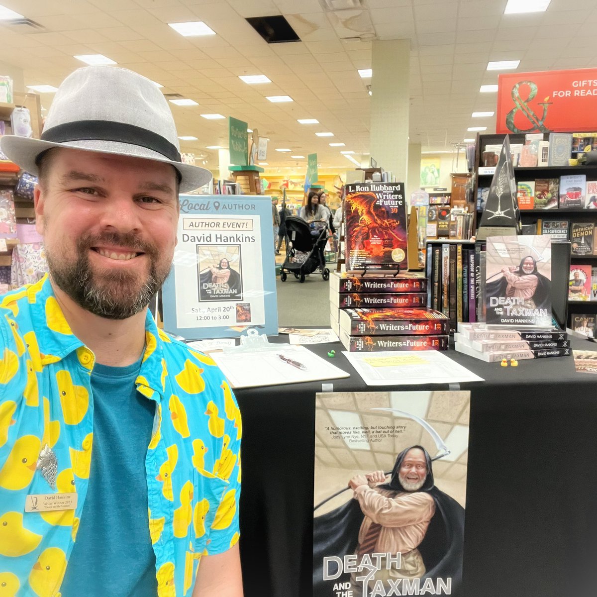 SOLD OUT! Thank you Barnes & Noble for an outstanding local book launch for Death and the Taxman.

Get your copy here:

books2read.com/deathandthetax…

#deathandthetaxman #newreleases #newbookalert #newbookrelease #humor #readingcommunity #readingtime #readinglist