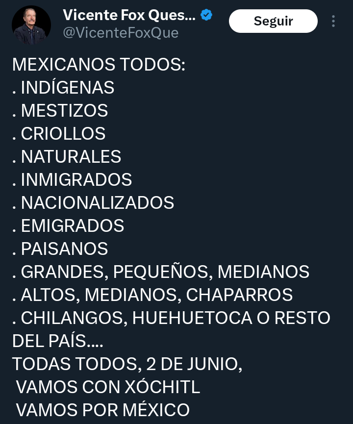 El prianISIS se burlan de los Indigenas Mestizos Criollos Inmigrantes Los afectados Las víctimas Pero si está de empinado la chachalaca rogando por el voto. En serio chachalaca marihuana deja de fumar ese pedo viejo vulgar y corriente.