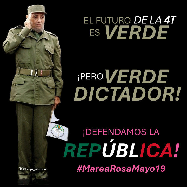 ¡Únete a la lucha cívica para evitar el Plan C!
¡Defendamos la República!
¡TODOS a marchar de rosa el 19 de mayo!
República = Democracia + Justicia + Libertad
#MareaRosaMayo19 
#DefendamosLaRepublica 
#AMLONarcoLadron