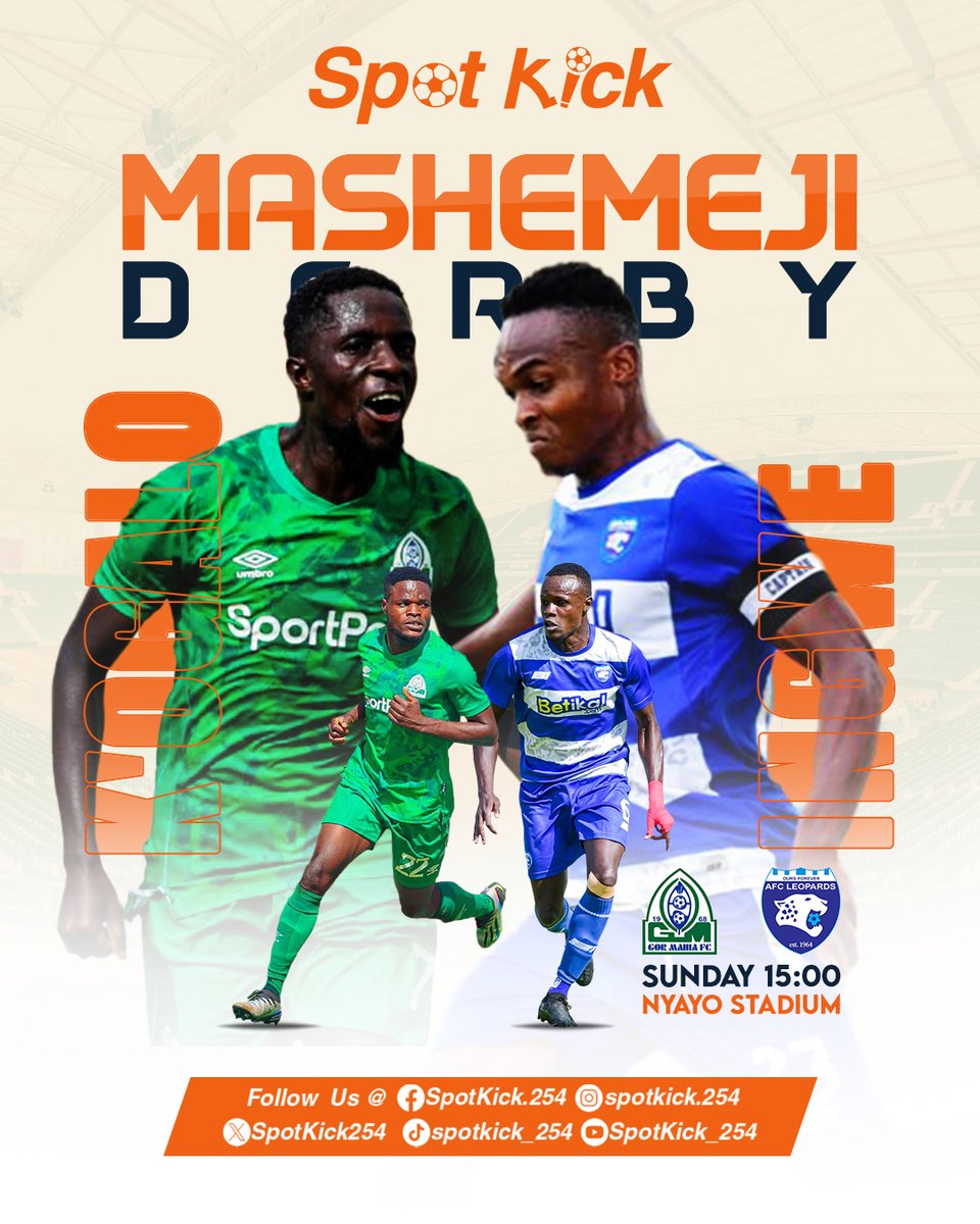SpotKick254's tweet photo. It's Derby day #MashemejiDerby
@OfficialGMFC vs @AFCLeopards 🔥🔥
Gor Mahia's Benson Omalla is the top scorer in the league with 12 goals.
#FKFPremierLeague #FootballKE #FKFPL #MashemejiDerby #Sirkal #GorFansClub #OursForever #IngweAt60 #WOLARS #MCICHE #Arsenal #Spotkick254 https://t.co/DXXdgOM2eu