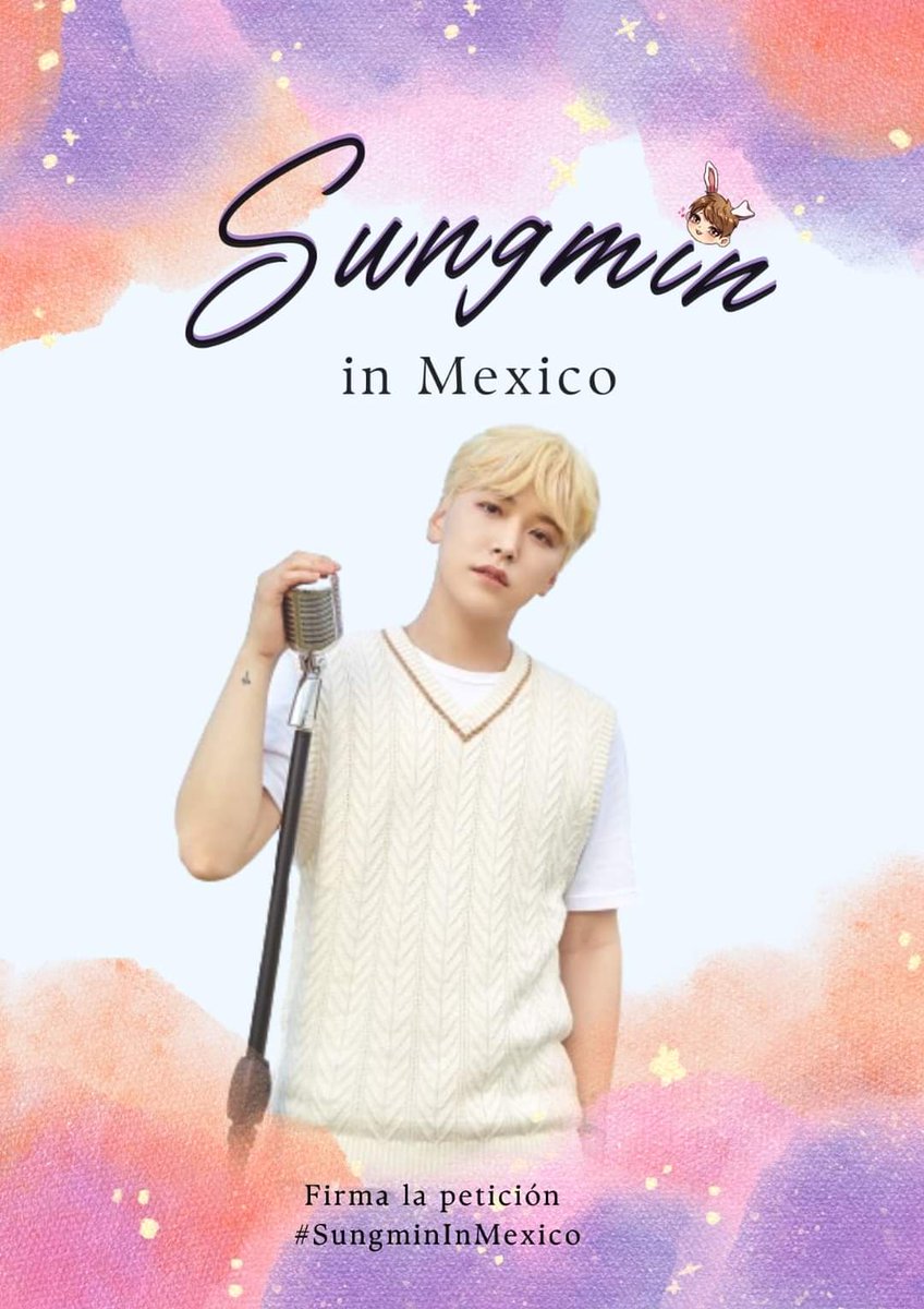 Hagamos que SUNGMIN EN MX sea una realidad ✨️

ELF y Vitamin mexican@s, les invitamos a que firmen la siguiente petición: chng.it/pm4DxSW8ZL

Luchemos para que Min venga a tierras aztecas.

Puedes apoyar firmando la petición y compartiendo la info
#SungminInMexico